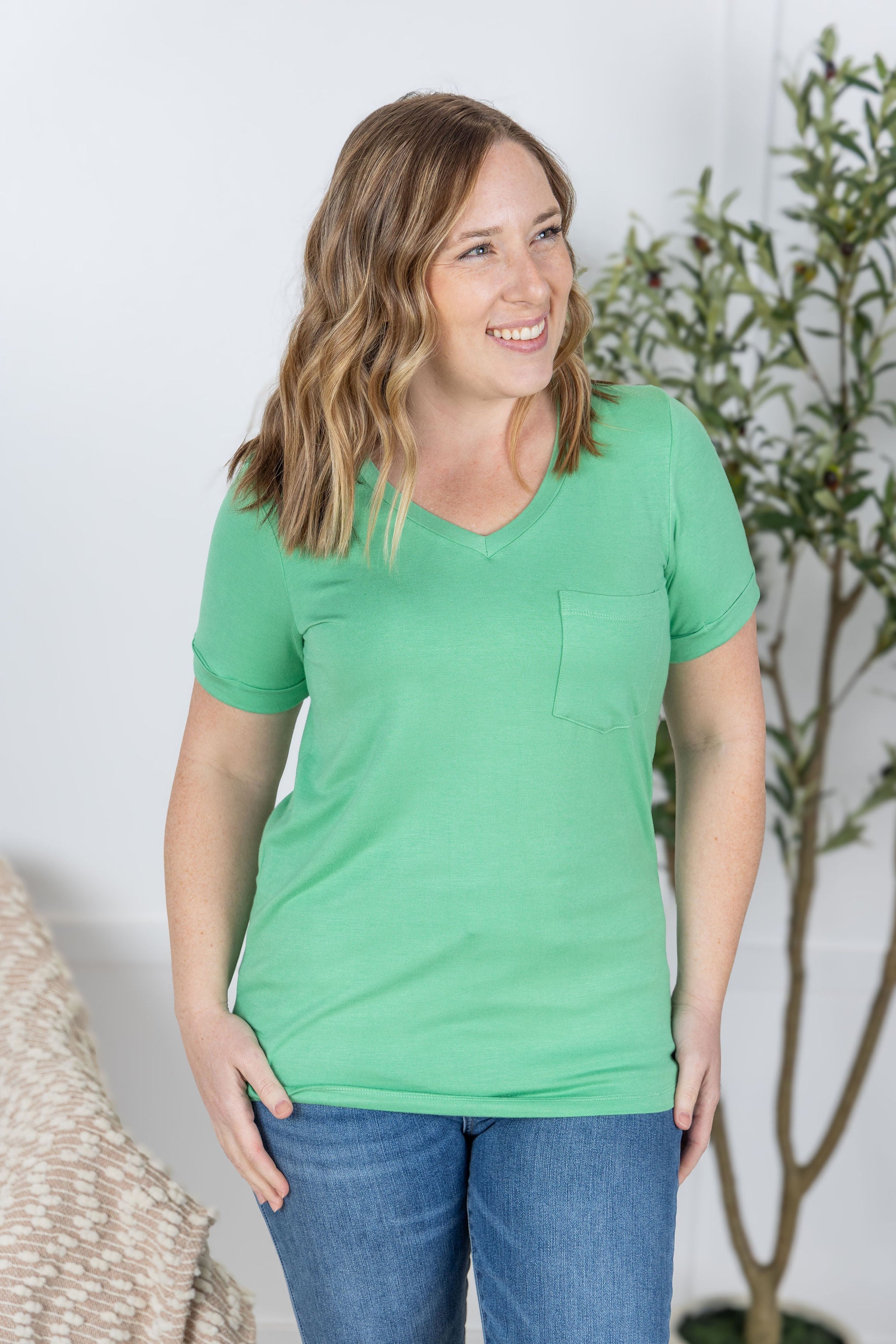 IN STOCK Sophie Pocket Tee - Mint