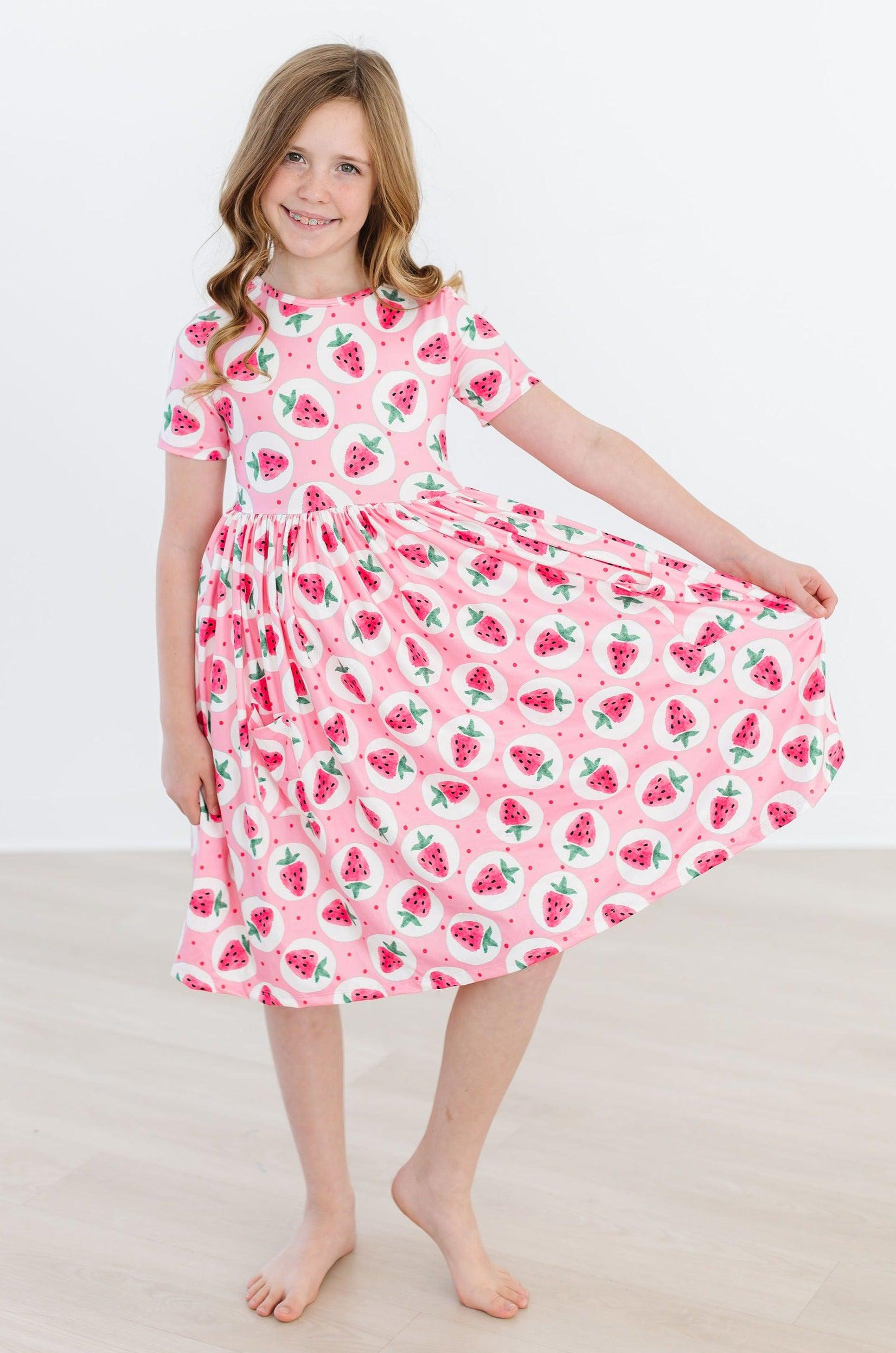 Strawberry Fields S/S Pocket Twirl Dress