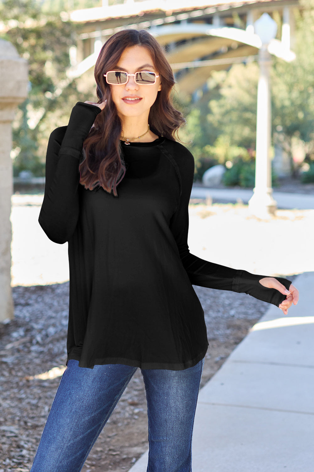 Black Friday Round Neck Long Sleeve T-Shirt