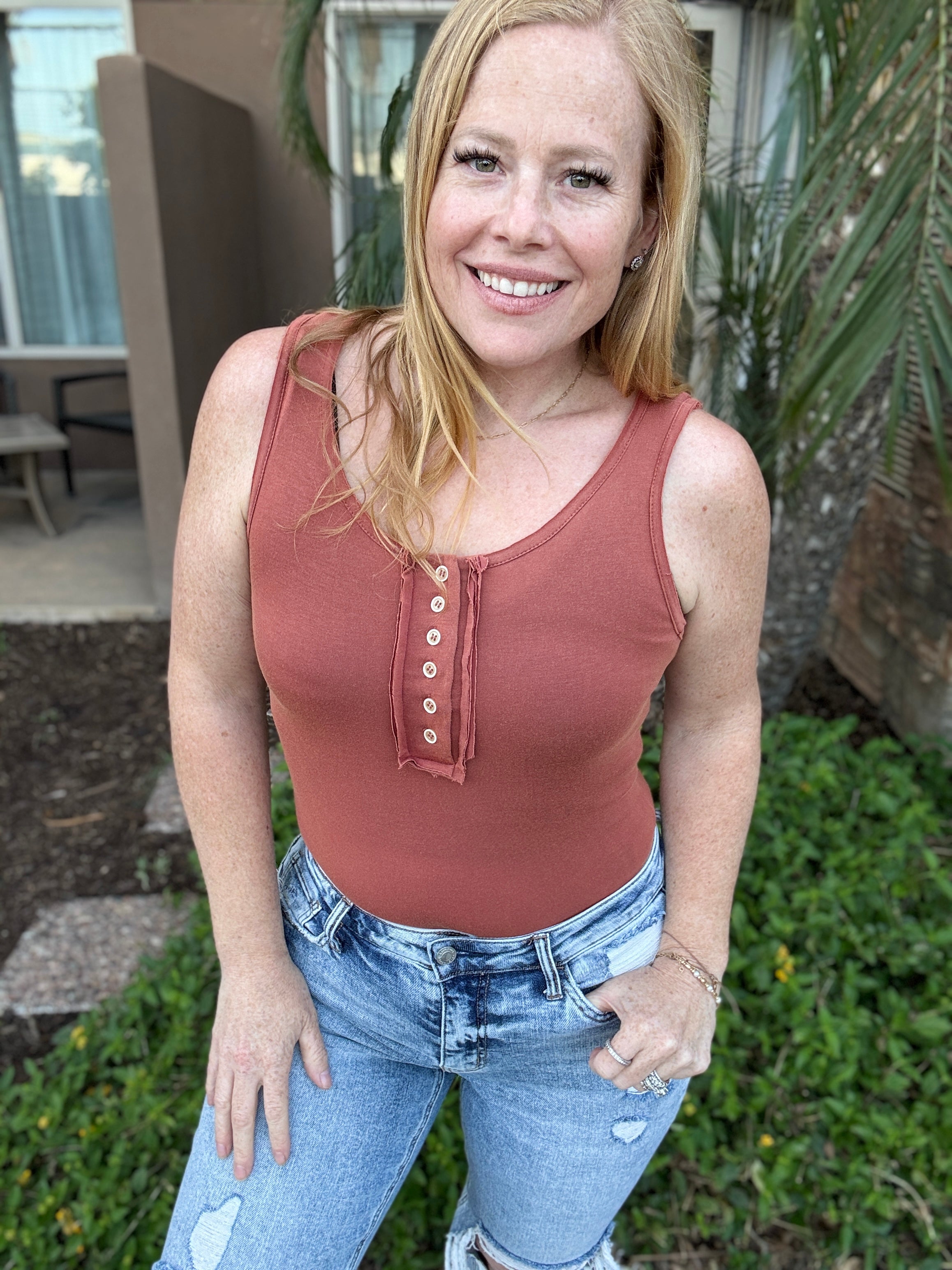 Don't Want to Miss a Thing Tank Bodysuit by POL in 2 Colors