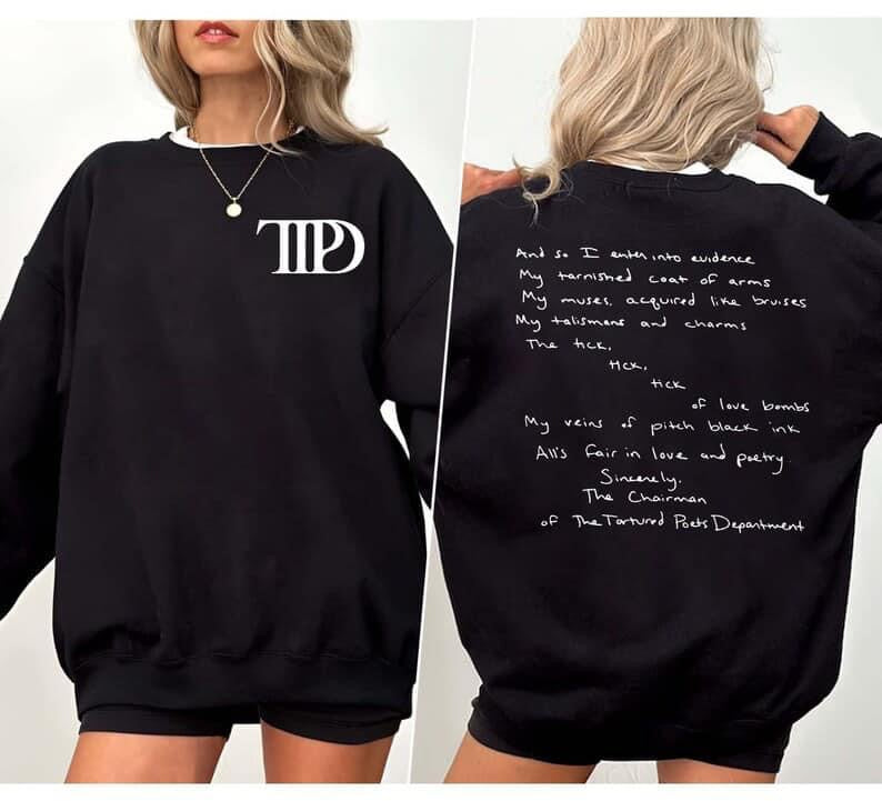 TTPD Handwritten Lyrics T-Shirt