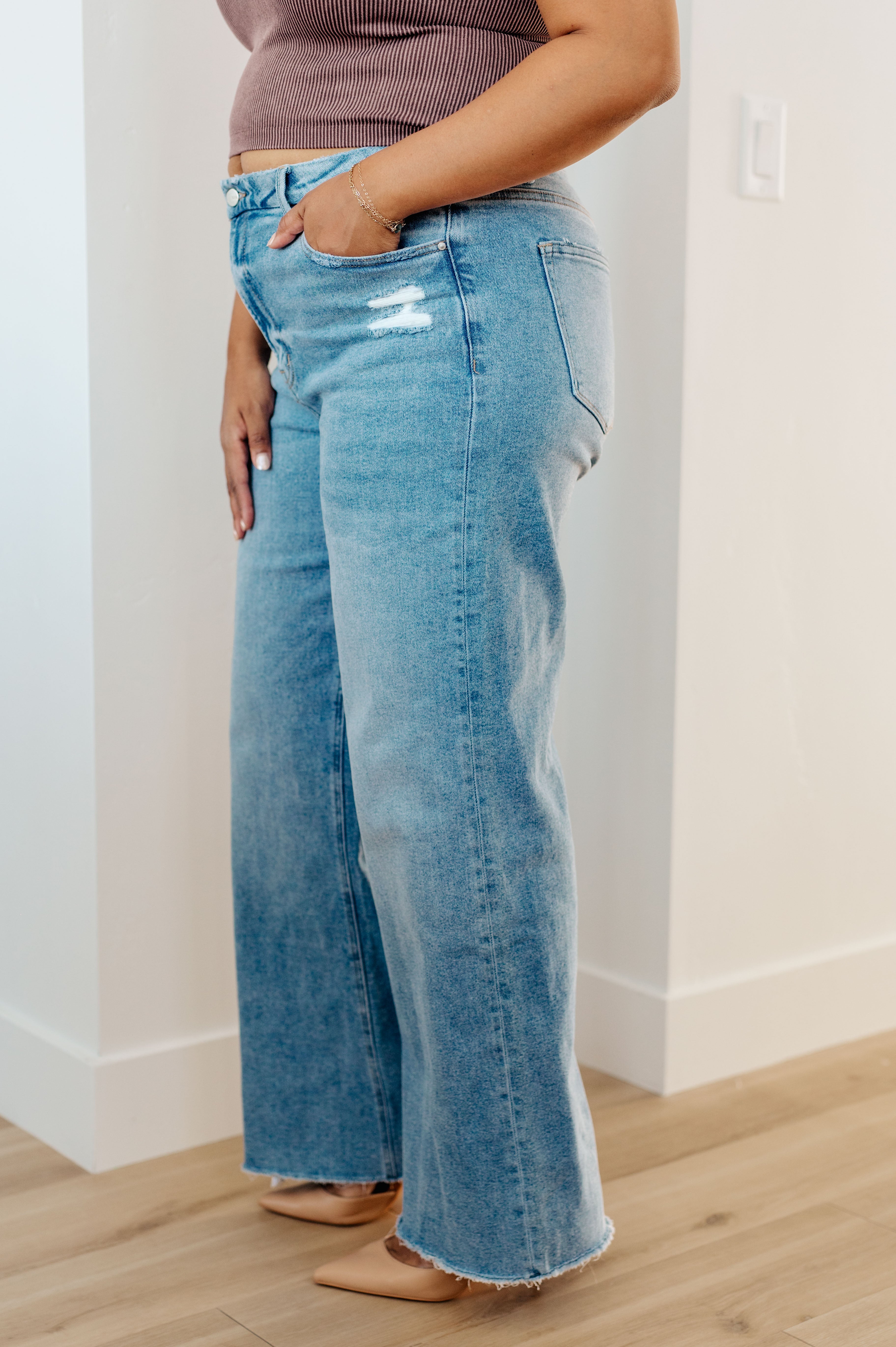 Hope High Rise Wide Leg Jeans