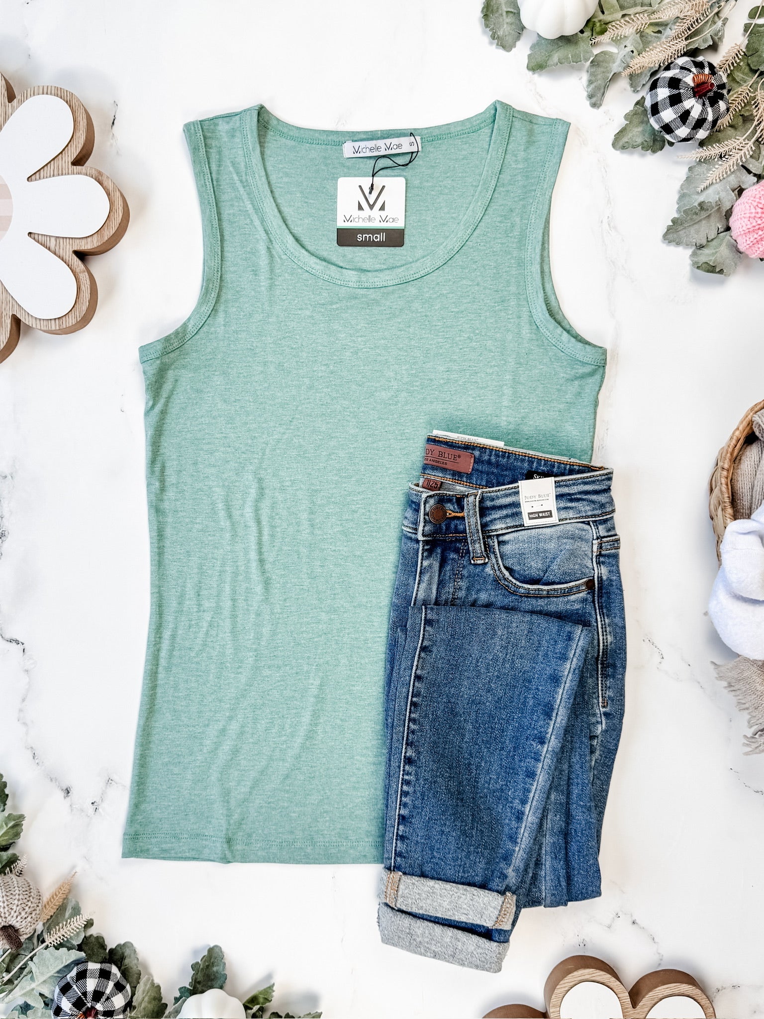 IN STOCK Ava Tank - Sage