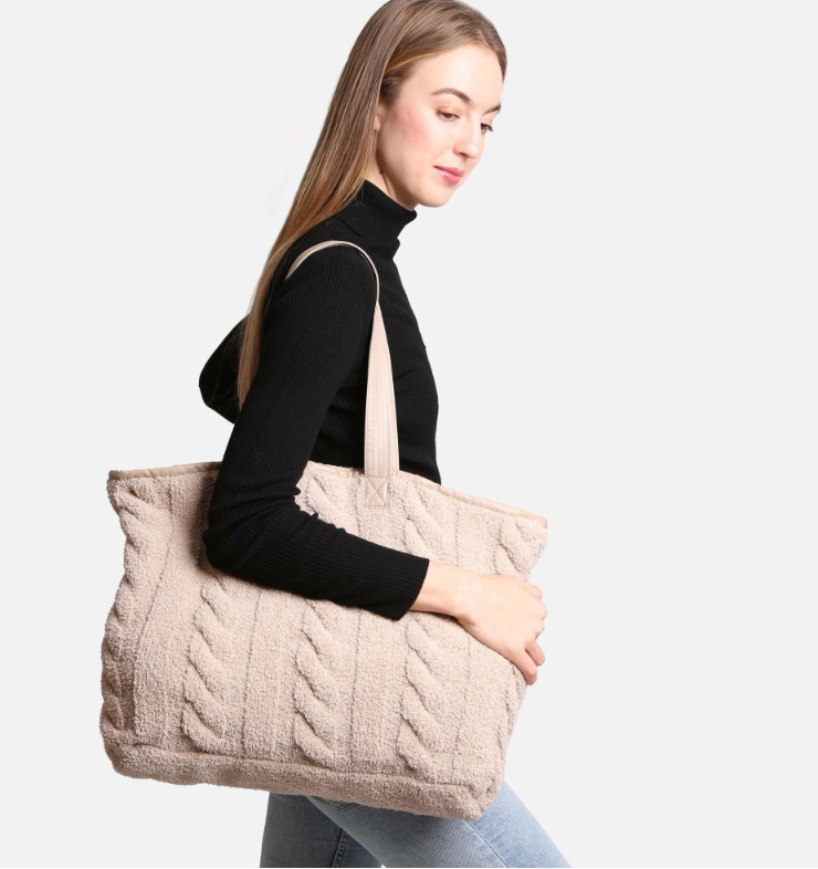 Large Braided Tote Bag