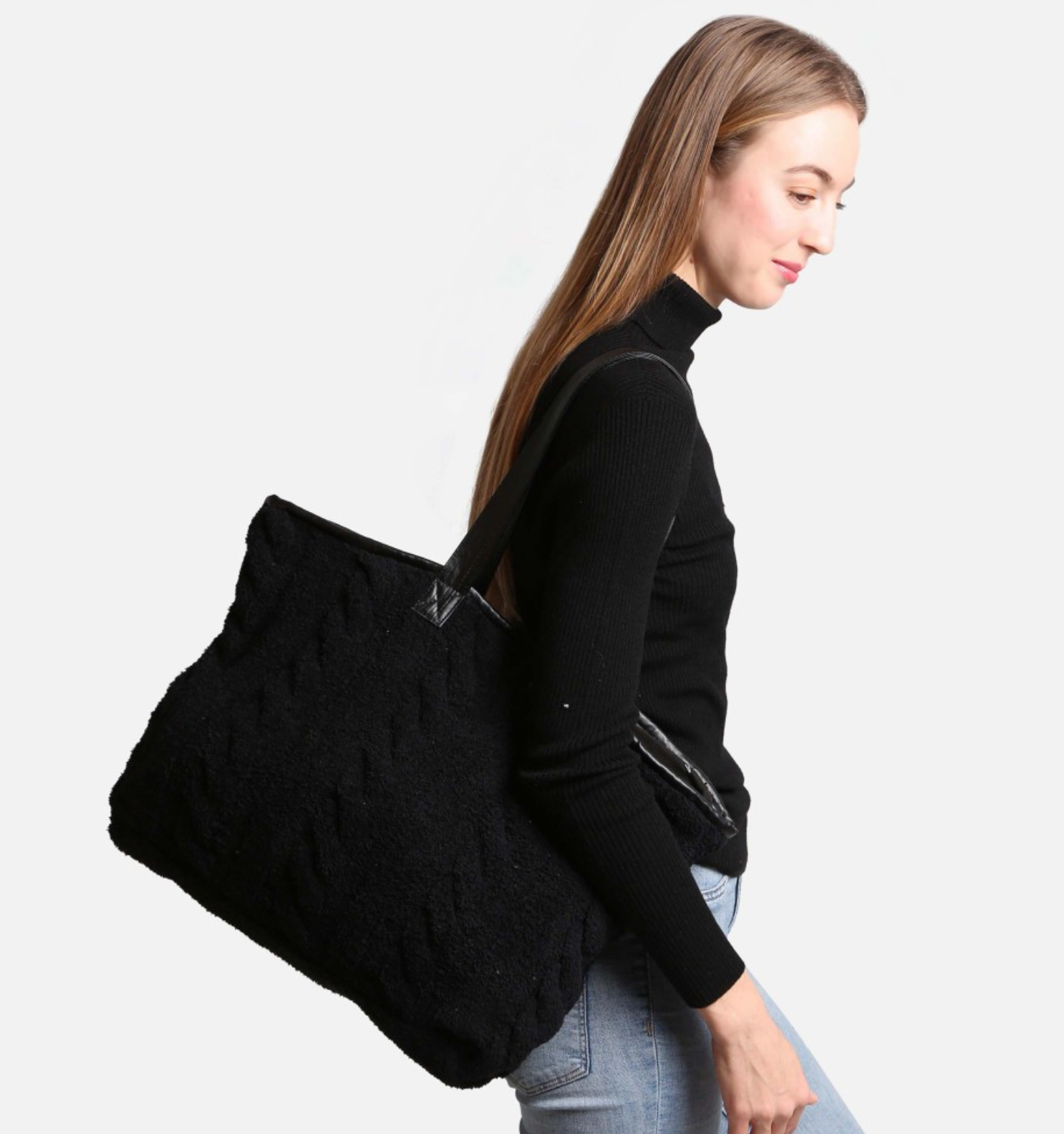 Doorbuster Cable Knit Tote