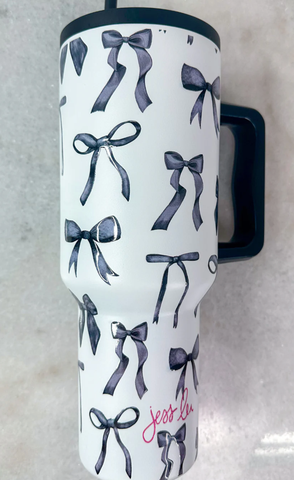 Midnight Bow 40oz Tumbler Cup