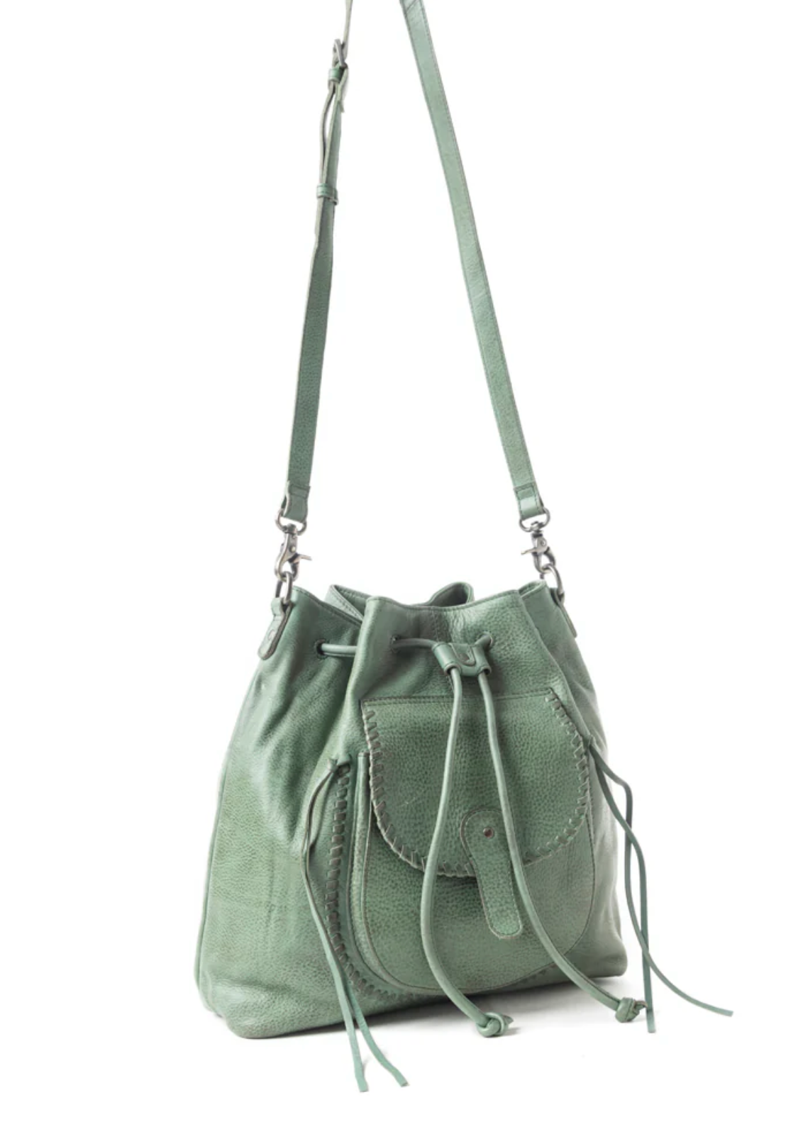 Mika Saddle Bucket Bag In 2 Colors