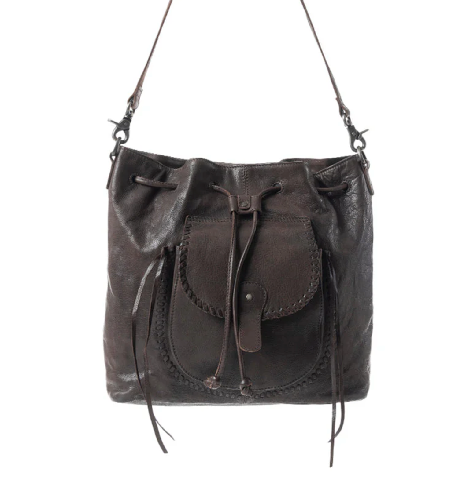 Mika Saddle Bucket Bag In 2 Colors