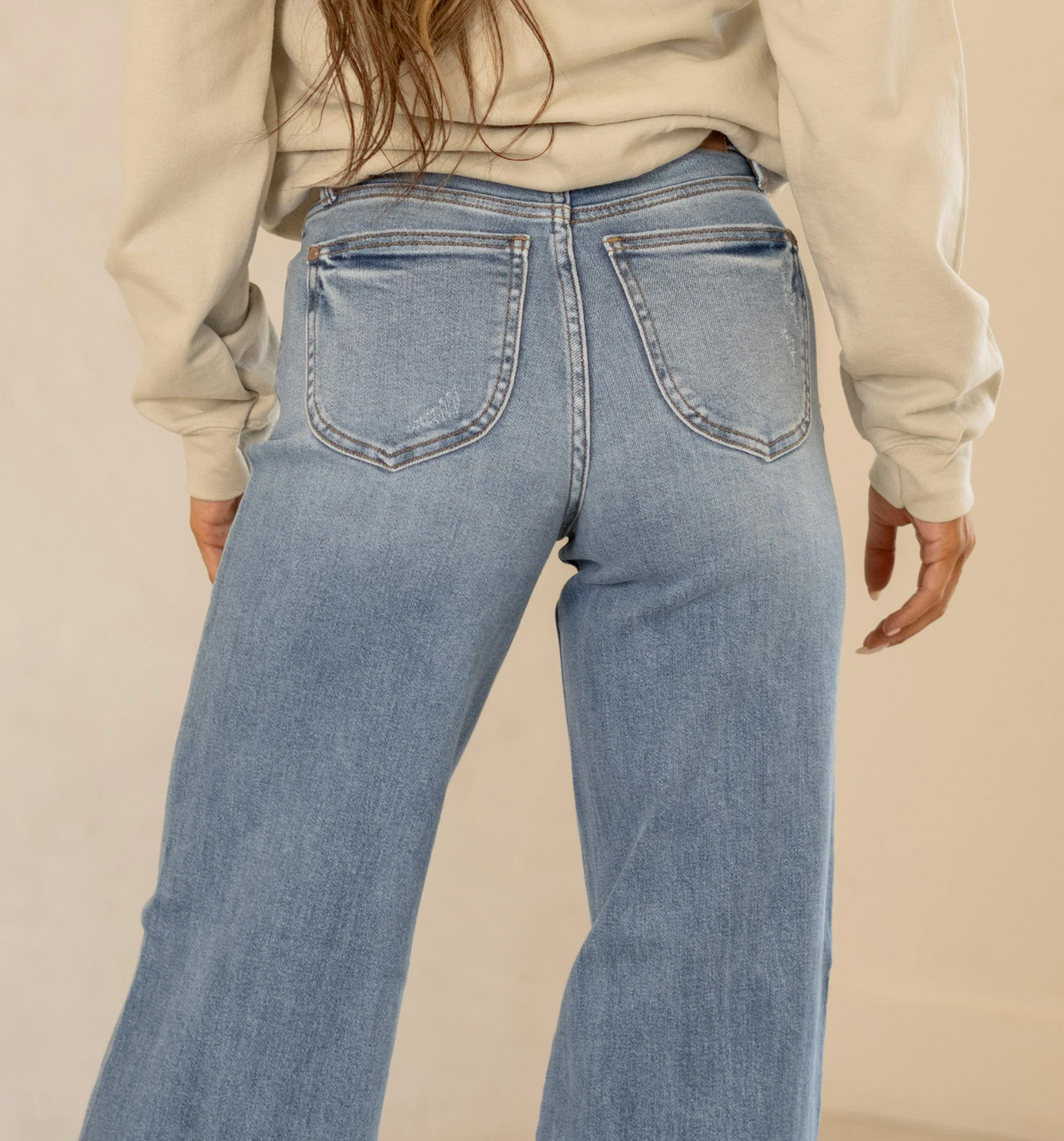 Hip With It Judy Blue Full Size Wide Leg Jeans with Pockets