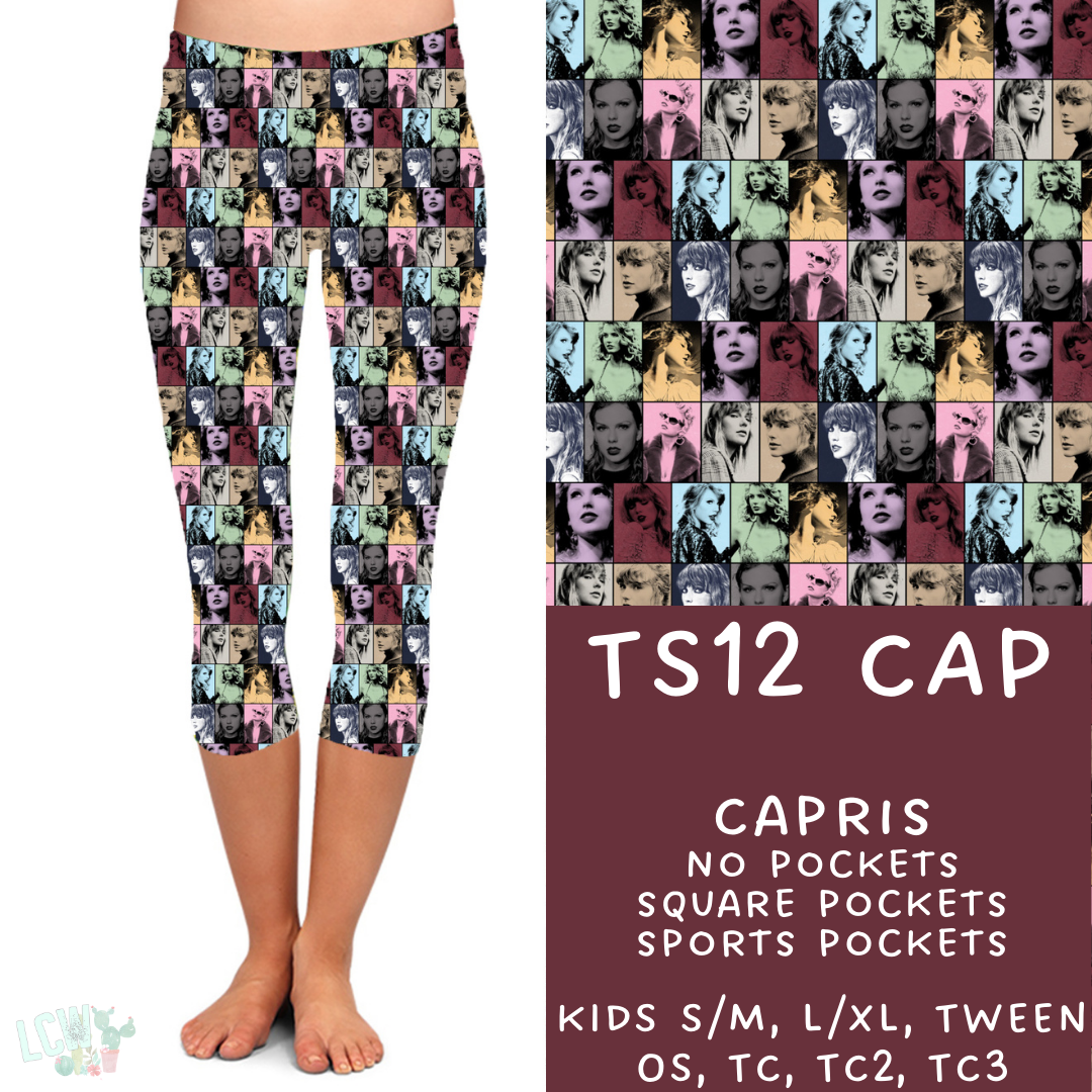 Batch #100 - Popstar 2 Collection - TS12 Capri Leggings - Pre-Order