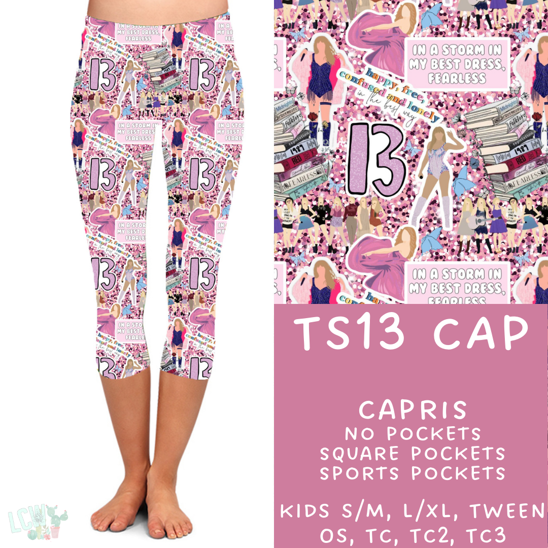 Batch #100 - Popstar 2 Collection - TS13 Capri Leggings - Pre-Order