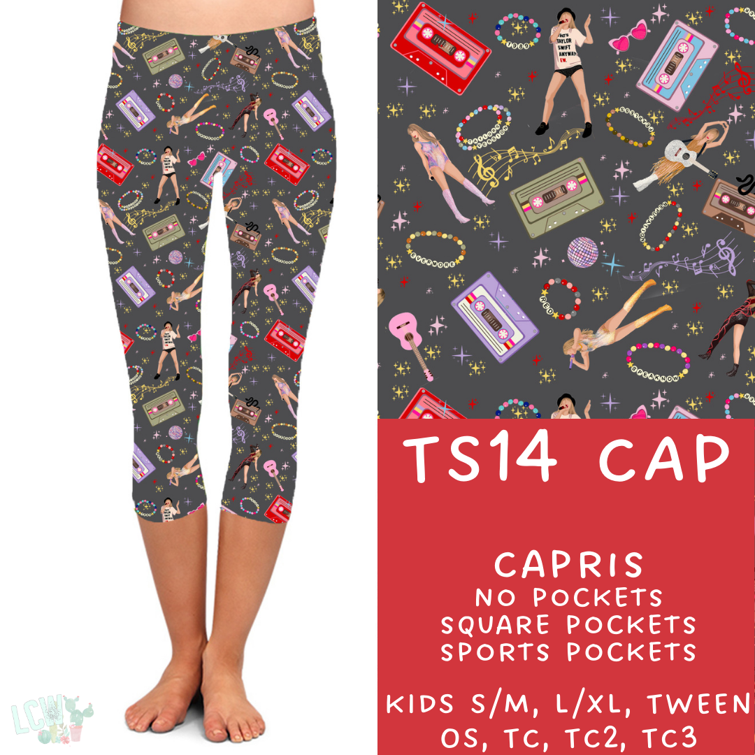 Batch #100 - Popstar 2 Collection  - TS14 Capri Leggings - Pre-Order