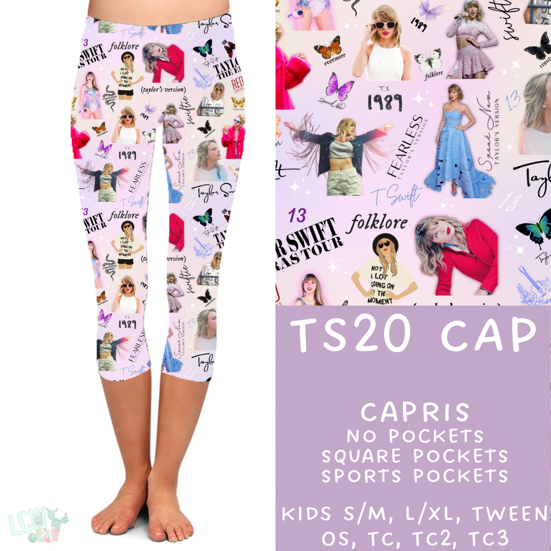 Batch #100 - Popstar 2 Collection - TS20 Capri Leggings - Pre-Order