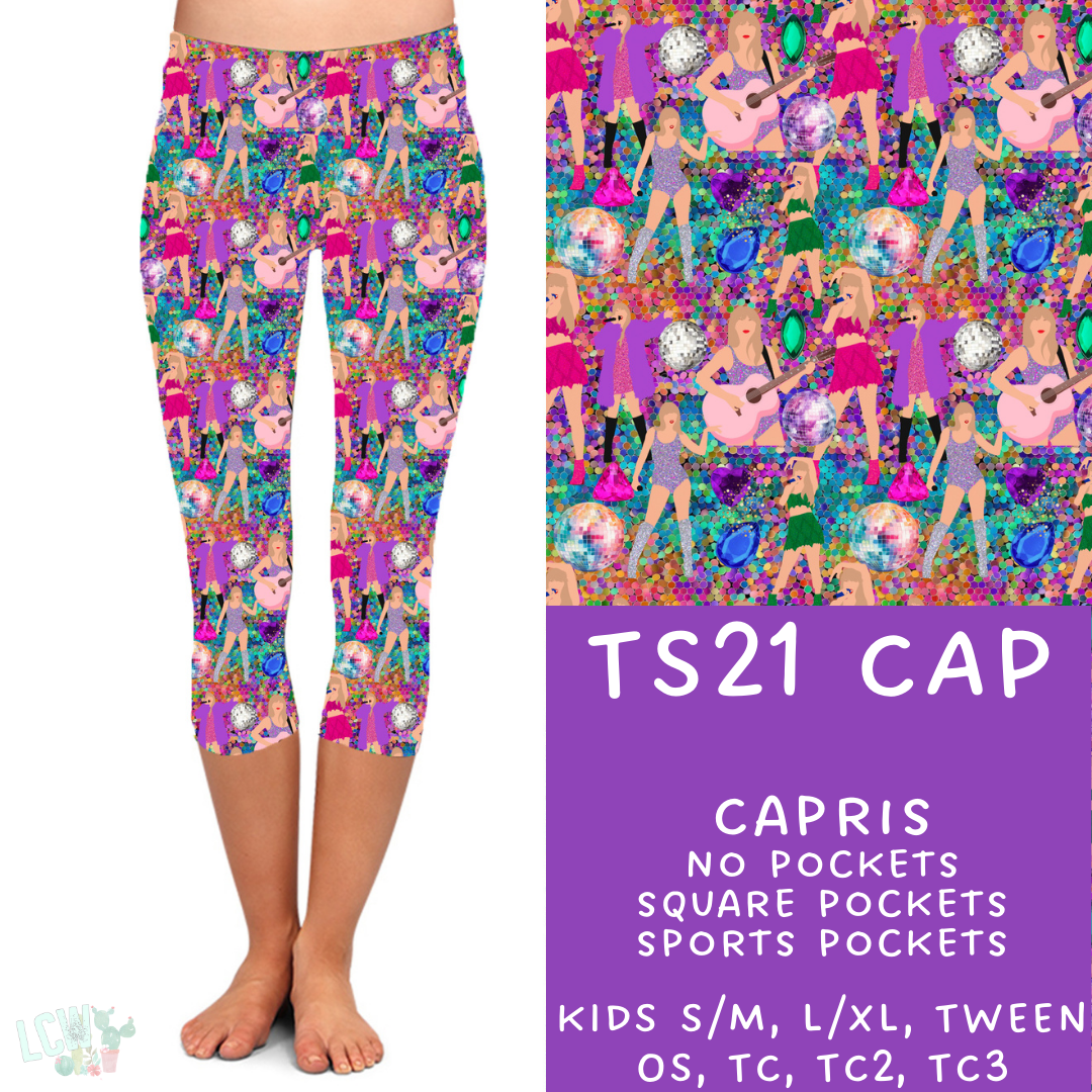 Batch #100 - Popstar 2 Collection - TS21 Capri Leggings - Pre-Order