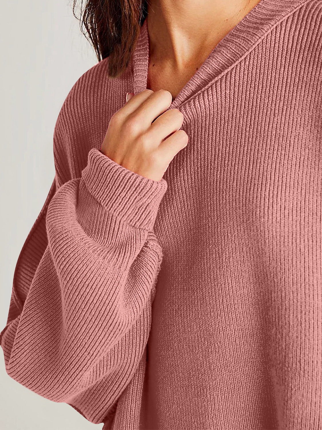 Camilla Side Slit Round Neck Long Sleeve Sweater *11 Colors*