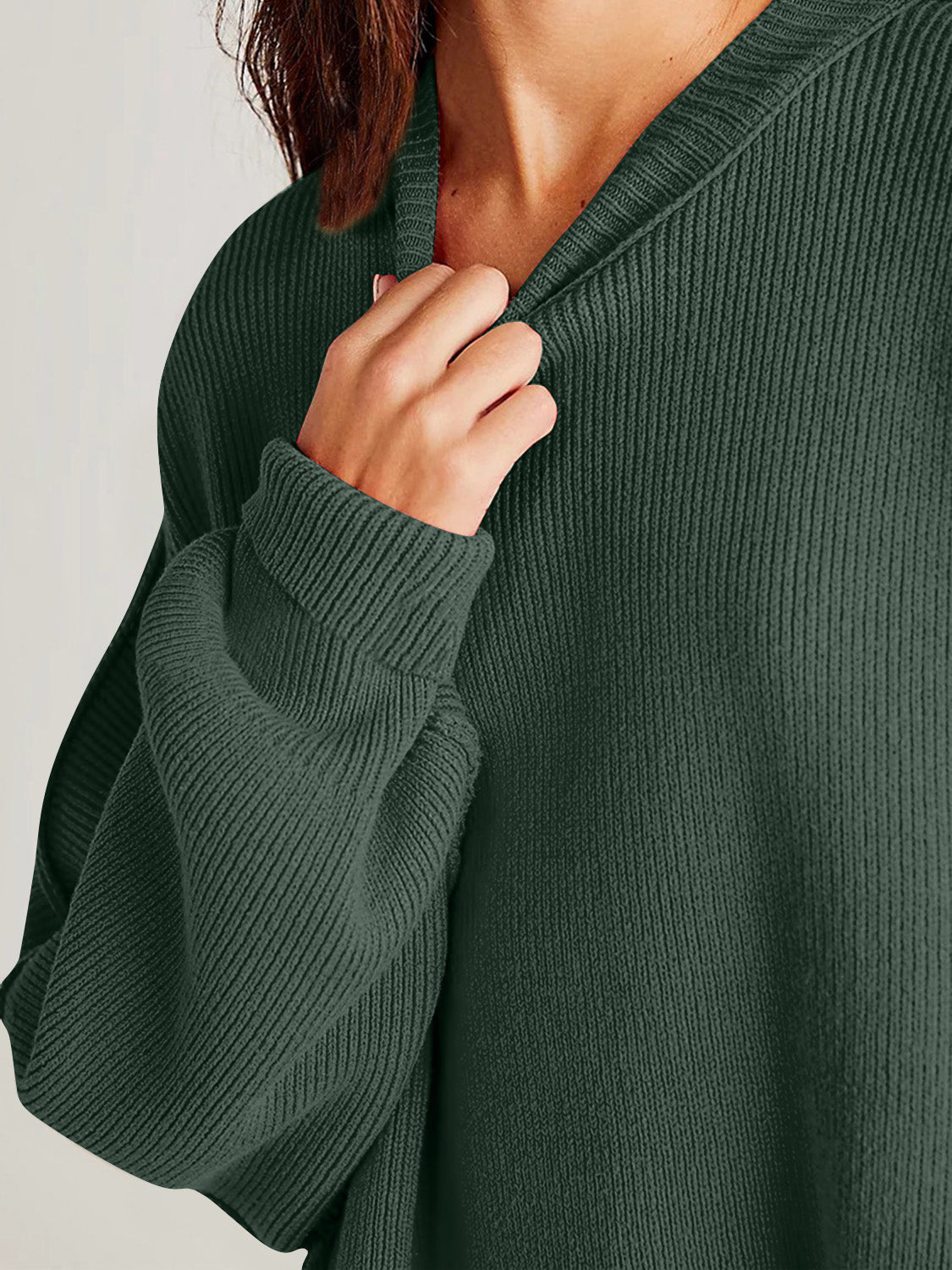 Camilla Side Slit Round Neck Long Sleeve Sweater *11 Colors*