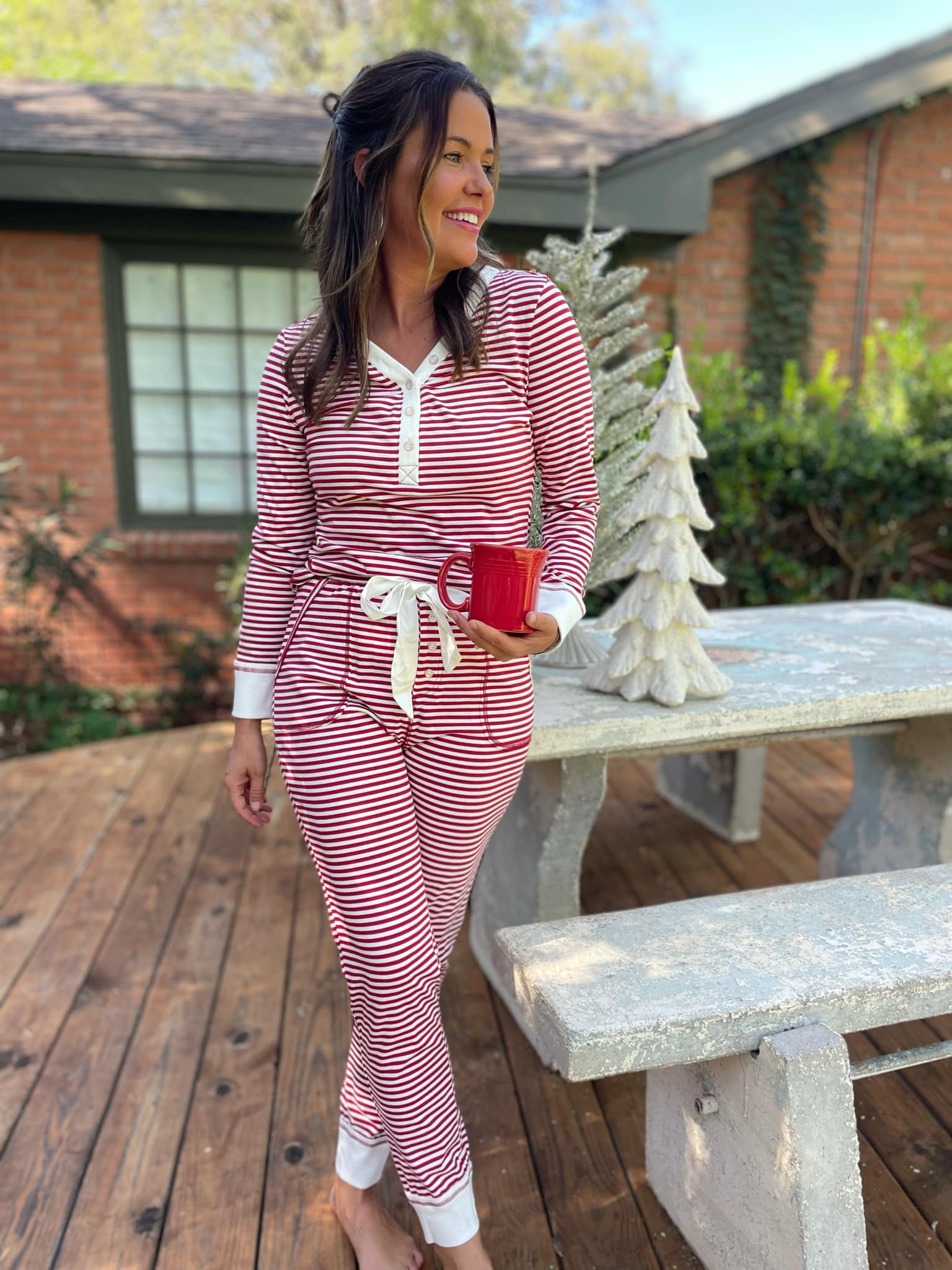 Candy Striped Pajama Pants Set