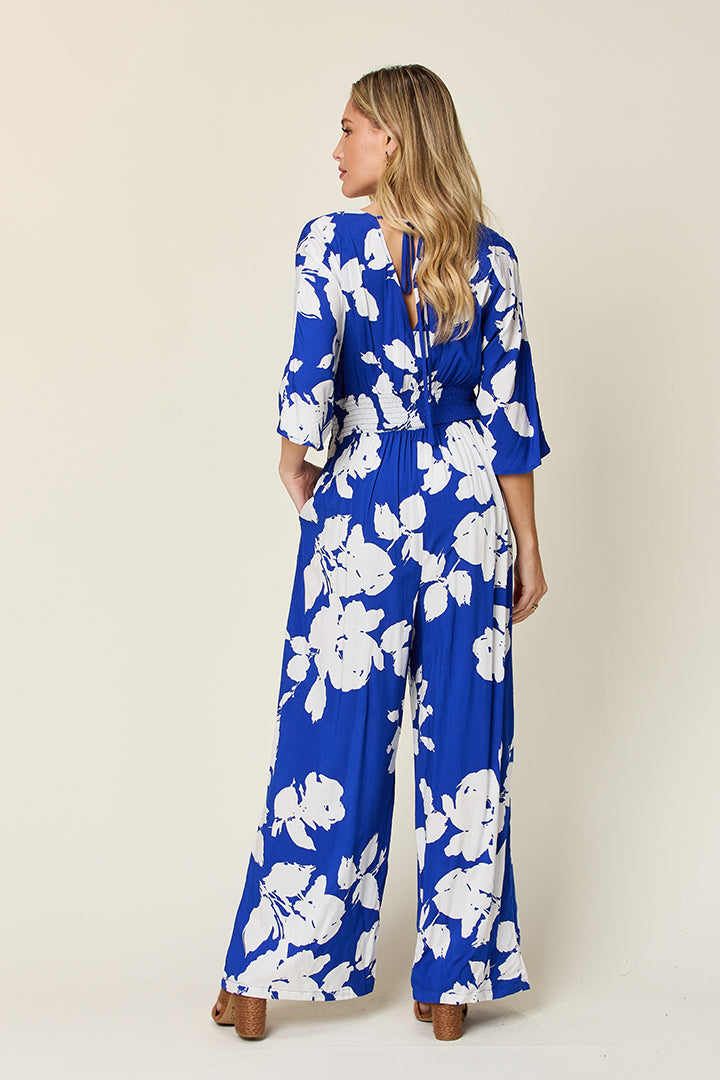 Double Take In the Garden Wide Leg Jumpsuit