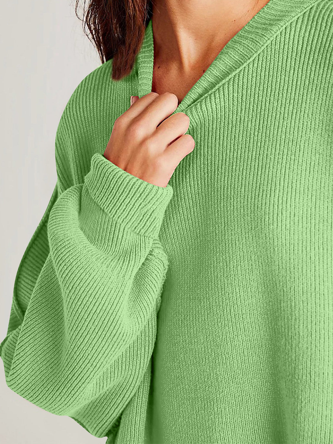 Camilla Side Slit Round Neck Long Sleeve Sweater *11 Colors*