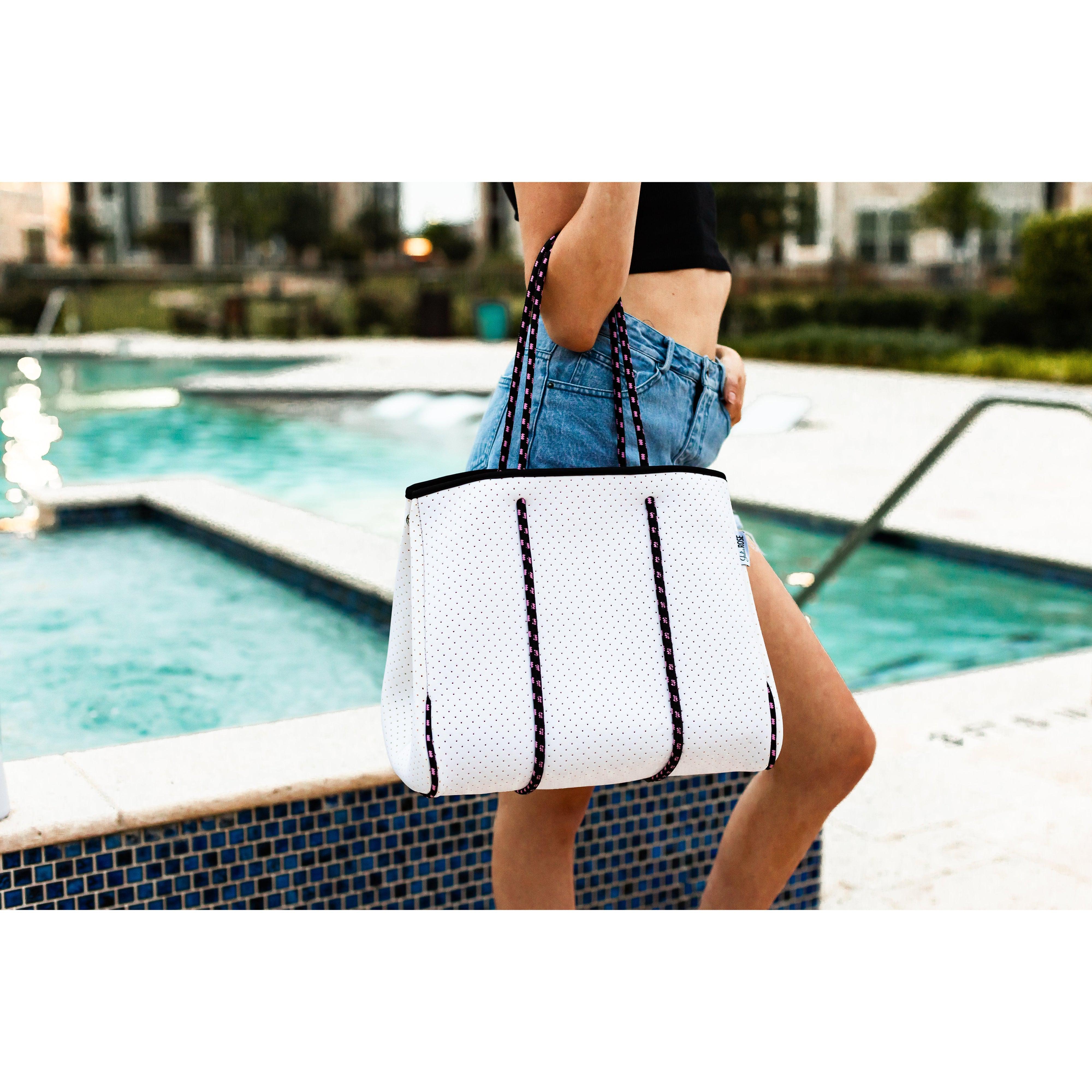 The Crystal - Gorgeous Neoprene Bag - White *