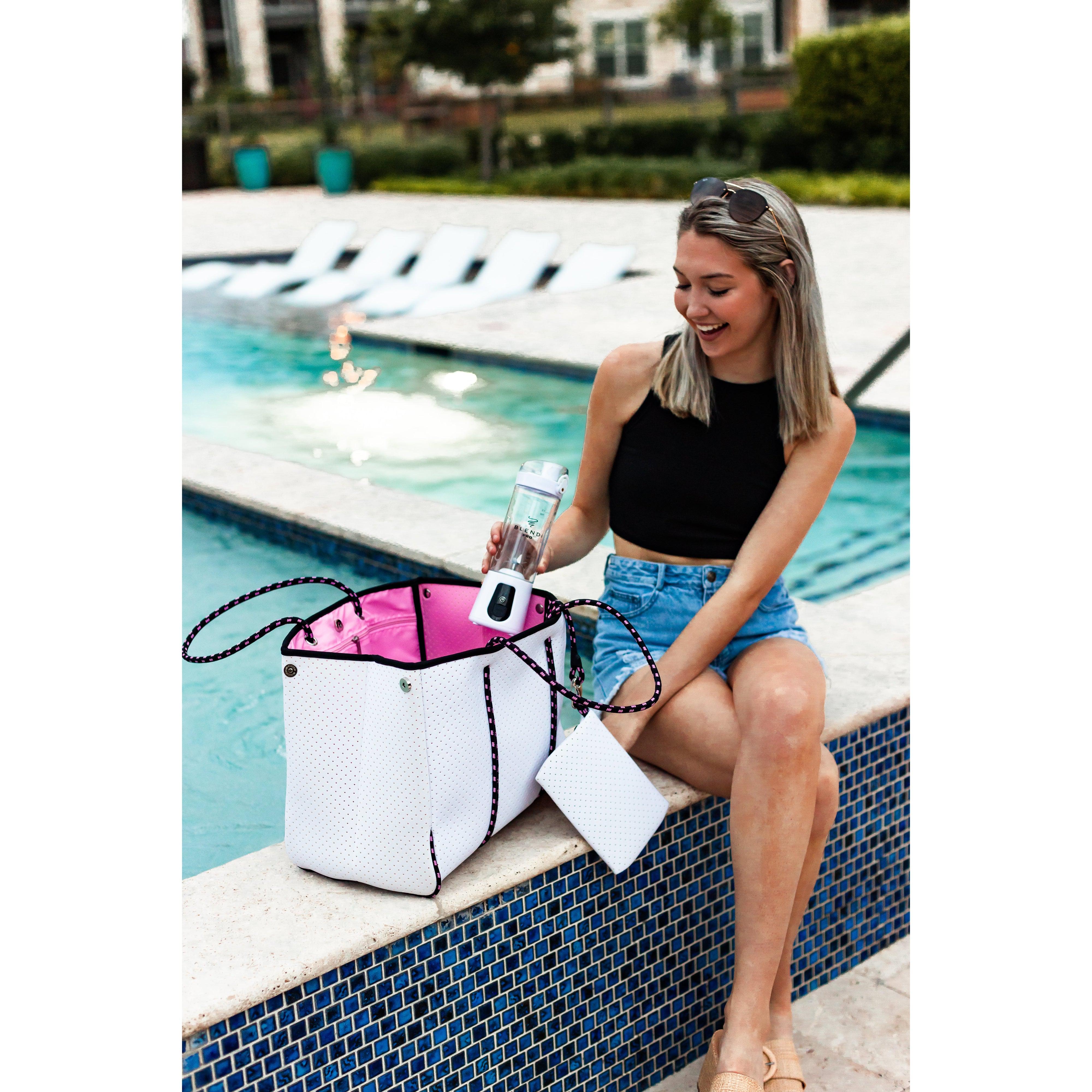 The Crystal - Gorgeous Neoprene Bag - White *